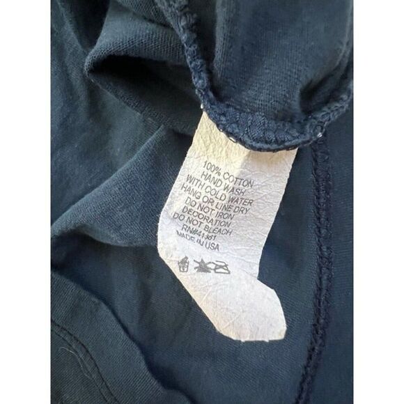 Libertalia Vintage Grunge Women’s Studded Embellished Blue Graphic T-shirt Large - Picture 10 of 10